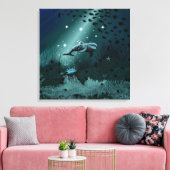 Dolphin Dream Canvas Afdruk (Insitu (Woonkamer))