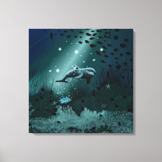 Dolphin Dream Canvas Afdruk (Voorkant)