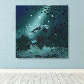 Dolphin Dream Canvas Afdruk (Insitu (Houten vloer))