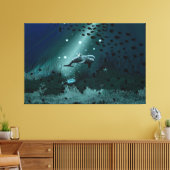 Dolphin Dream Canvas Afdruk (Insitu (Woonkamer))