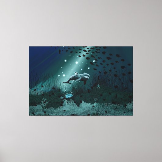Dolphin Dream Canvas Afdruk (Voorkant)