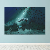 Dolphin Dream Canvas Afdruk (Insitu (Houten vloer))