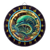 Dolphin Dream Coral Reef Dartboard Dartbord (Voorkant)