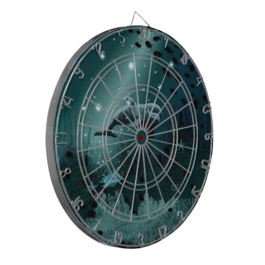 Dolphin Dream Dartbord (Voorkant Links)