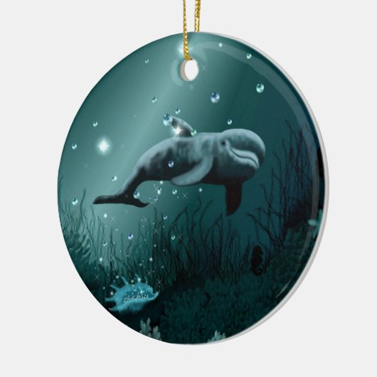 Dolphin Dream Keramisch Ornament (Links)
