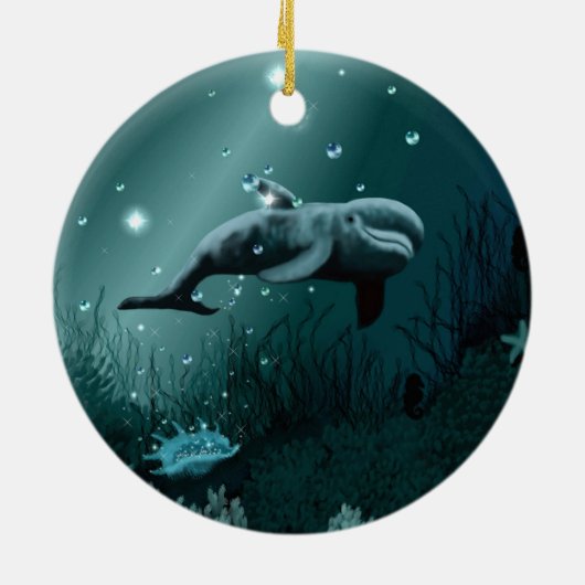 Dolphin Dream Keramisch Ornament (Achterkant)