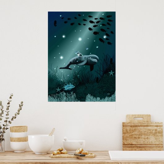Dolphin Dream Poster (Keuken)