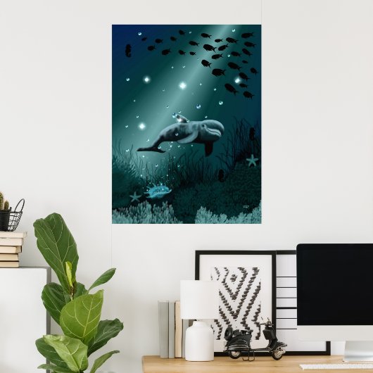Dolphin Dream Poster (Thuiskantoor)
