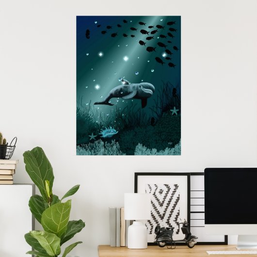 Dolphin Dream Poster (Thuiskantoor)