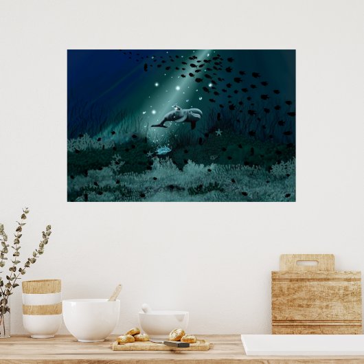 Dolphin Dream Poster (Keuken)