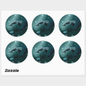 Dolphin Dream Ronde Sticker (Vel)