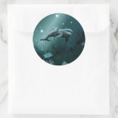Dolphin Dream Ronde Sticker (Tas)