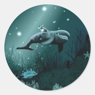 Dolphin Dream Ronde Sticker