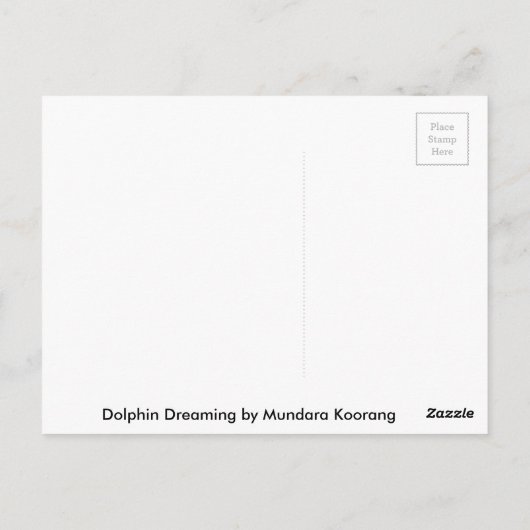 Dolphin Dreaming Briefkaart (Achterkant)
