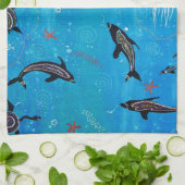 Dolphin Dreaming Mojo Keukenhanddoek (Gevouwen)