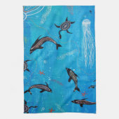 Dolphin Dreaming Mojo Keukenhanddoek (Verticaal)