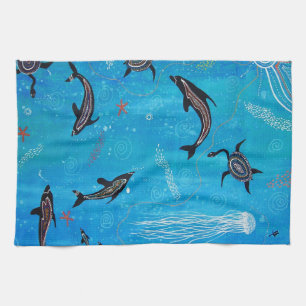 Dolphin Dreaming Mojo Kitchen Towel Theedoek