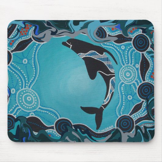 Dolphin Dreaming Mouse Mat Muismat (Voorkant)