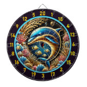 Dolphin Dreams Koraalrif Dartboard Dartbord (Voorkant)