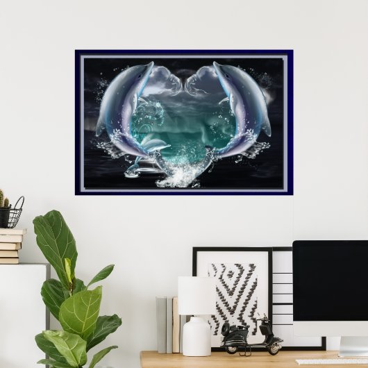 Dolphin Dreams Poster (Thuiskantoor)