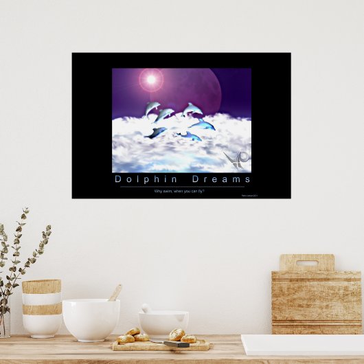 Dolphin Dreams Poster (Keuken)