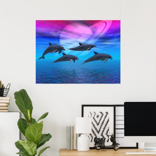 Dolphin Dreams Poster (Thuiskantoor)