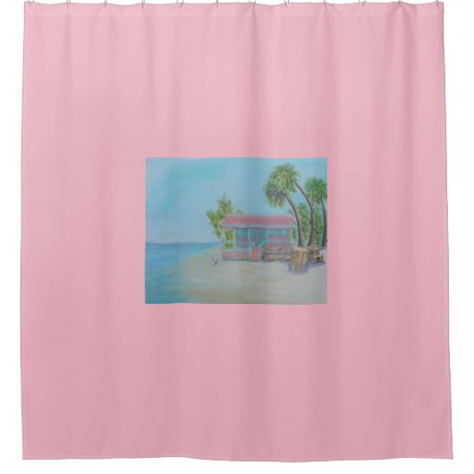 DOLPHIN DREAMS Shower Curtain Douchegordijn (Voorkant)