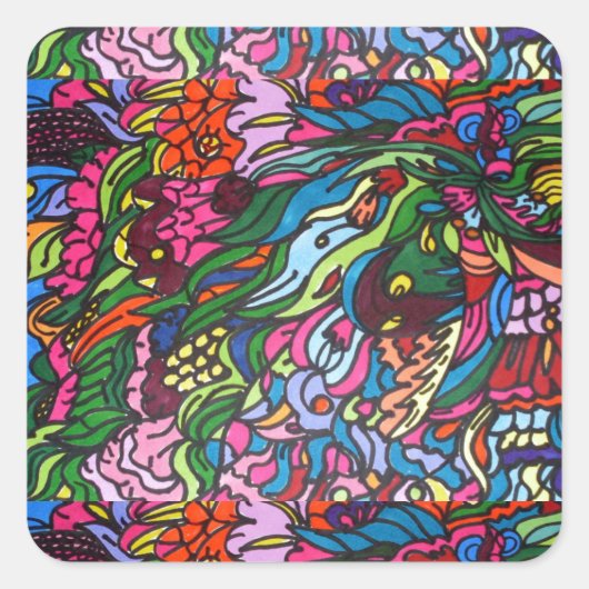 Dolphin droom Sticker (Voorkant)