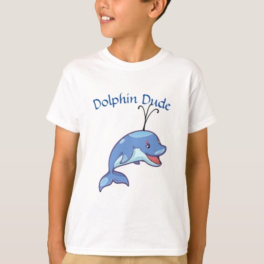 Dolphin Dude Tshirt voor kinderen (Voorkant)