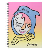 Dolphin en Fish Ocean Dream Persoonlijk Notitieboe Notitieboek (Voorkant)