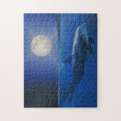 Dolphin en Full Moon Fantasy Legpuzzel (Verticaal)