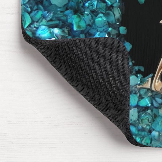 Dolphin en Paua Shell mousepad Muismat (Hoek)