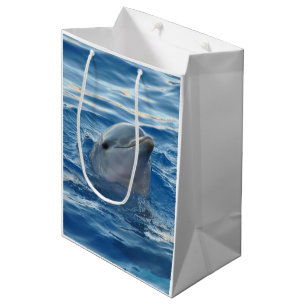 Dolphin Face in Ocean Cute Photo Medium Cadeauzakje