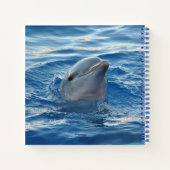 Dolphin Face in Ocean Cute Photo Notitieboek (Achterkant)