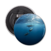 Dolphin Family Underwater Button Flesopener (Voorkant)