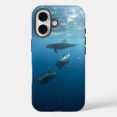 Dolphin Family Underwater Case-Mate iPhone Case (Achterkant)