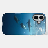 Dolphin Family Underwater Case-Mate iPhone Case (Achterkant (horizontaal))
