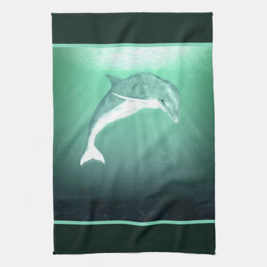 Dolphin Fantasy Theedoek (Verticaal)