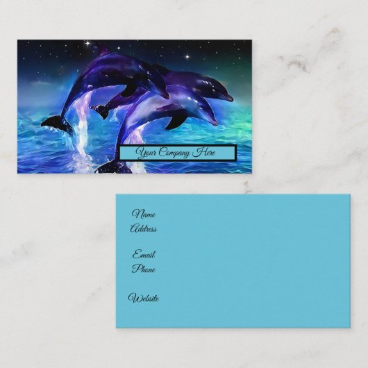 Dolphin Fantasy Visitekaartje (Voorkant / Achterkant)
