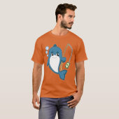 Dolphin Fisher-biljet Gevist T-shirt (Voorkant volledig)