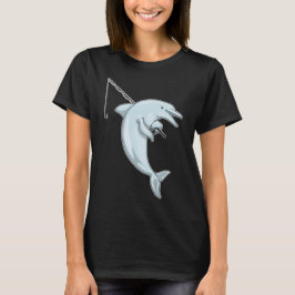 Dolphin Fisher Viste rod T-shirt