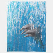 Dolphin Fleece Deken (Voorkant)