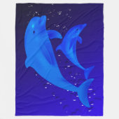 Dolphin Fleece Deken (Voorkant)