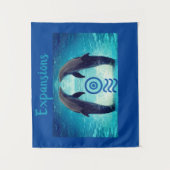Dolphin Frequency tapestry Wandkleed (Voorkant)
