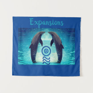 Dolphin Frequency tapestry Wandkleed
