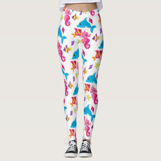 Dolphin Fun - Leggings (Voorkant)