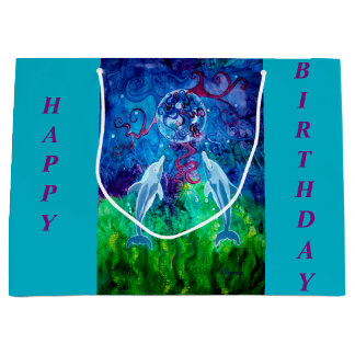 Dolphin Gaze Gift Bag Large Cadeautasje