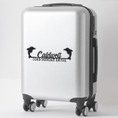 Dolphin gepersonaliseerde adrespostbus Sticker (Koffer)