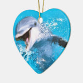Dolphin glimlachen 2 keramisch ornament (Links)