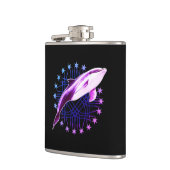 Dolphin grafisch ontwerp heupfles (Links)